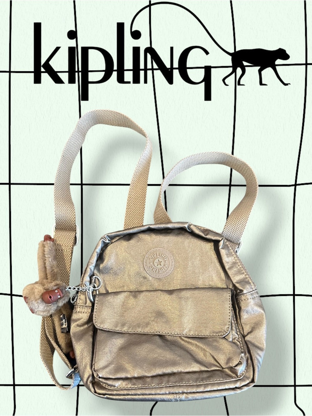 Kipling Metallic Mini-backpack